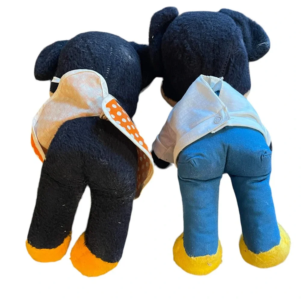 Mickey Minnie Mouse Plush California Toy Co Walt Disney‎ Est 1950's Stuffed Toys